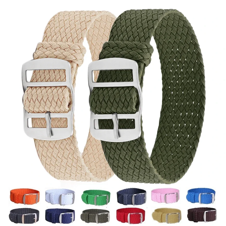 Perlon Strap Woven - Gelang jam tangan nilon tenun Perlon,