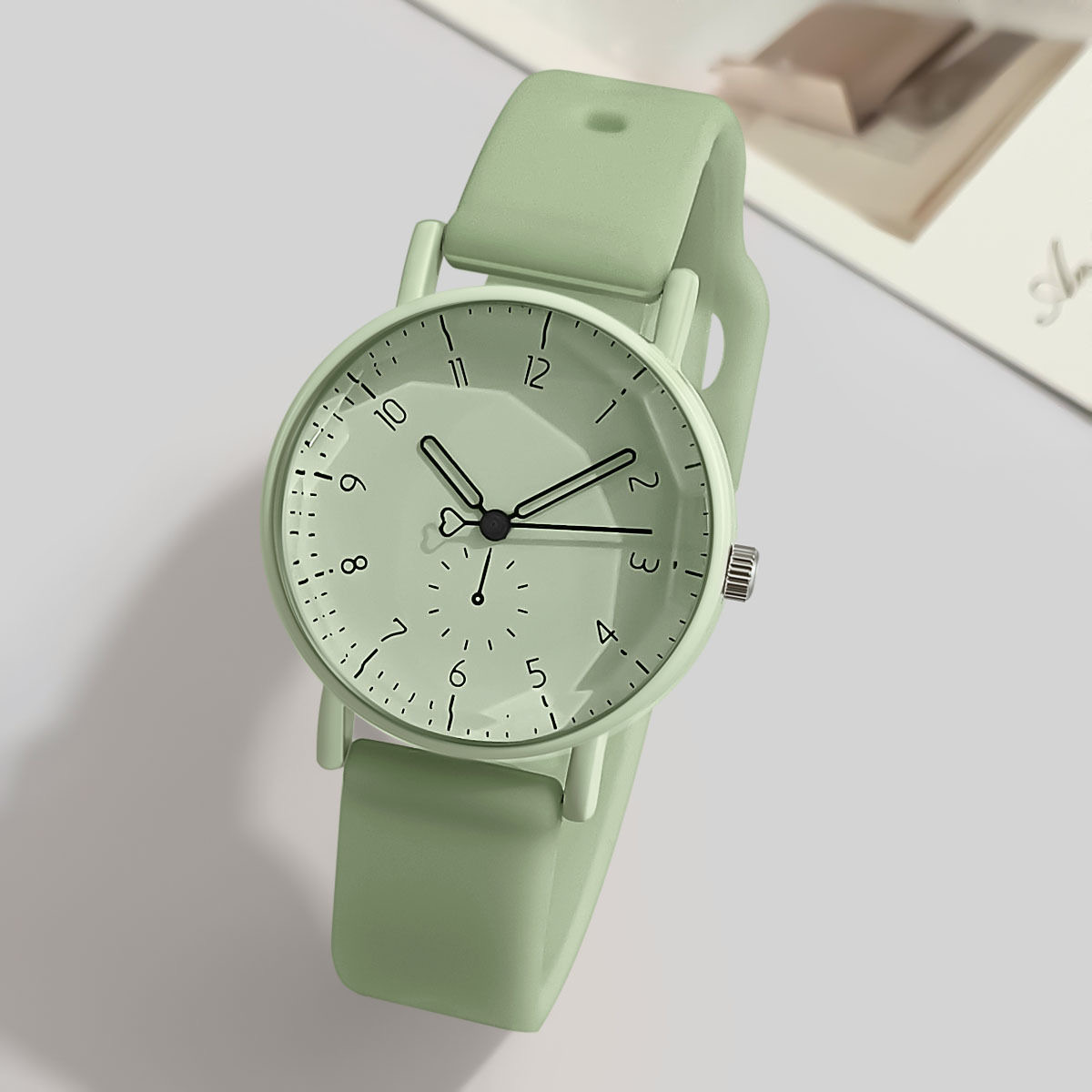 Silicone Band Women - Jam Tangan Kuarsa Wanita Dial Arab