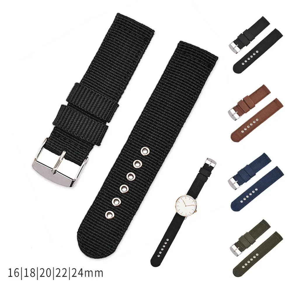Canvas Strap Watch - Tali jam tangan kanvas pengganti Universal