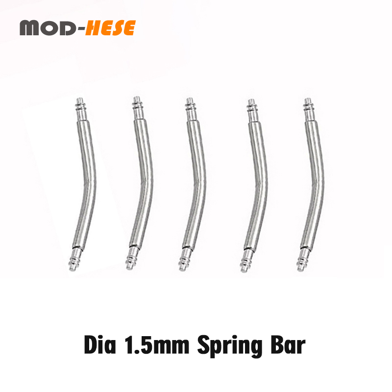 Curved Spring Bar - 20 buah 1.5mm batang jam tangan,