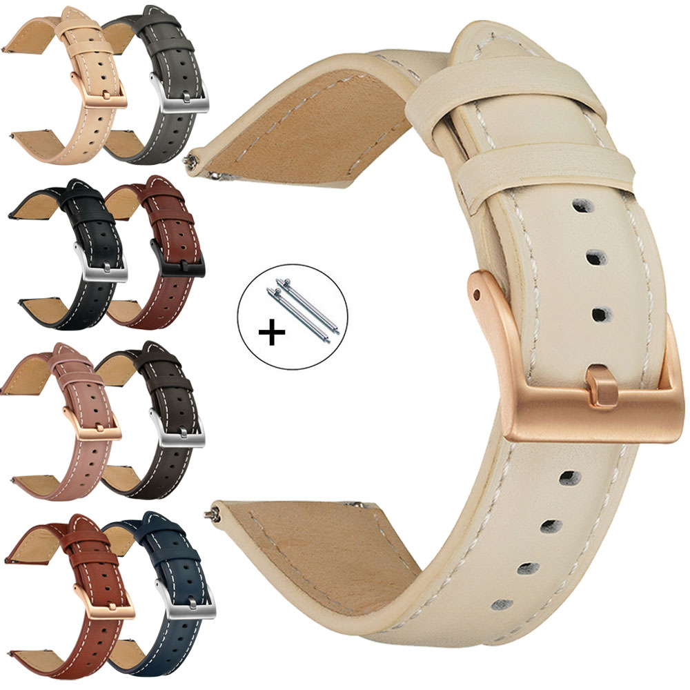 Leather Strap Quick Release - 14mm 16mm 18mm 20mm 22mm Tali