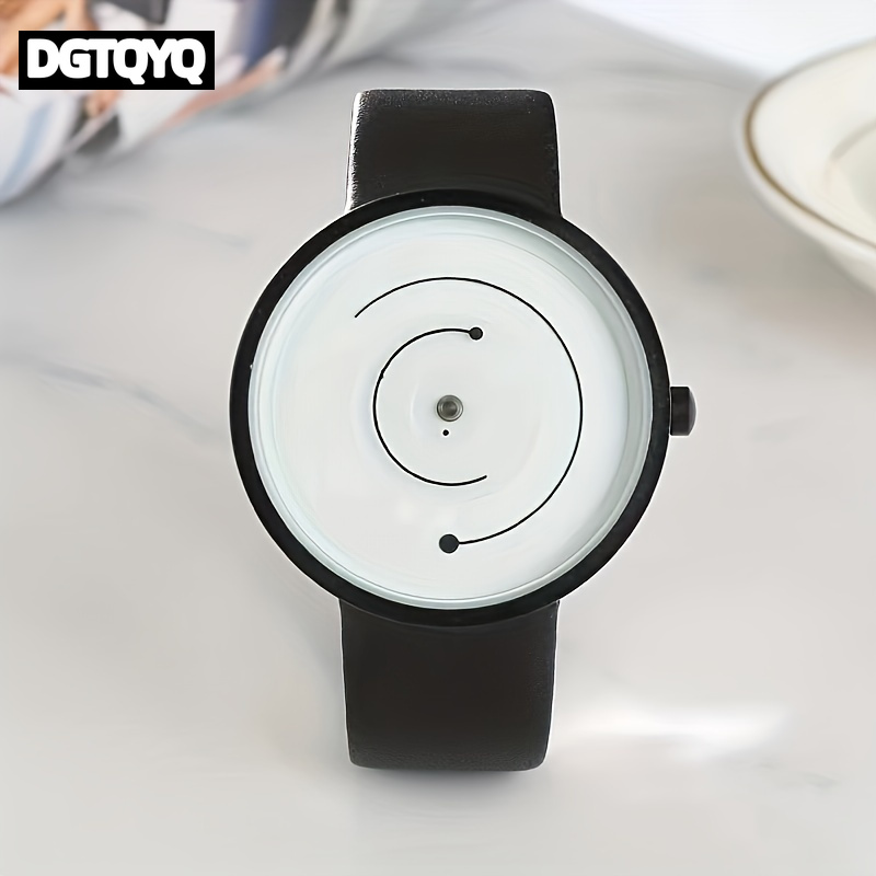 Leather Watch Band Men - Jam Tangan Kreatif Modis Jam Tangan