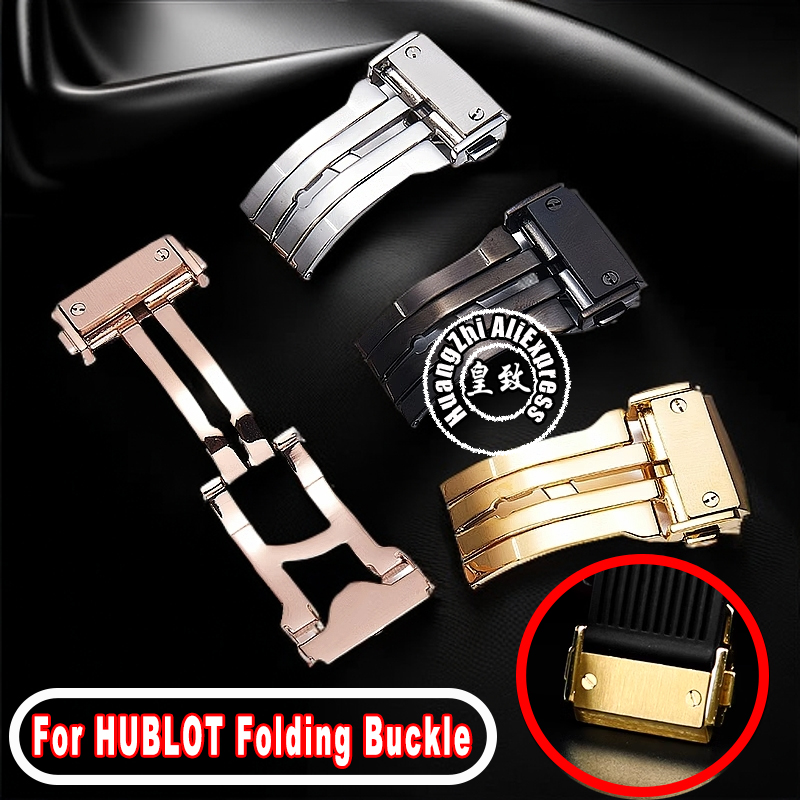 Leather Watch Band Men - Gesper baja tahan karat padat 18
