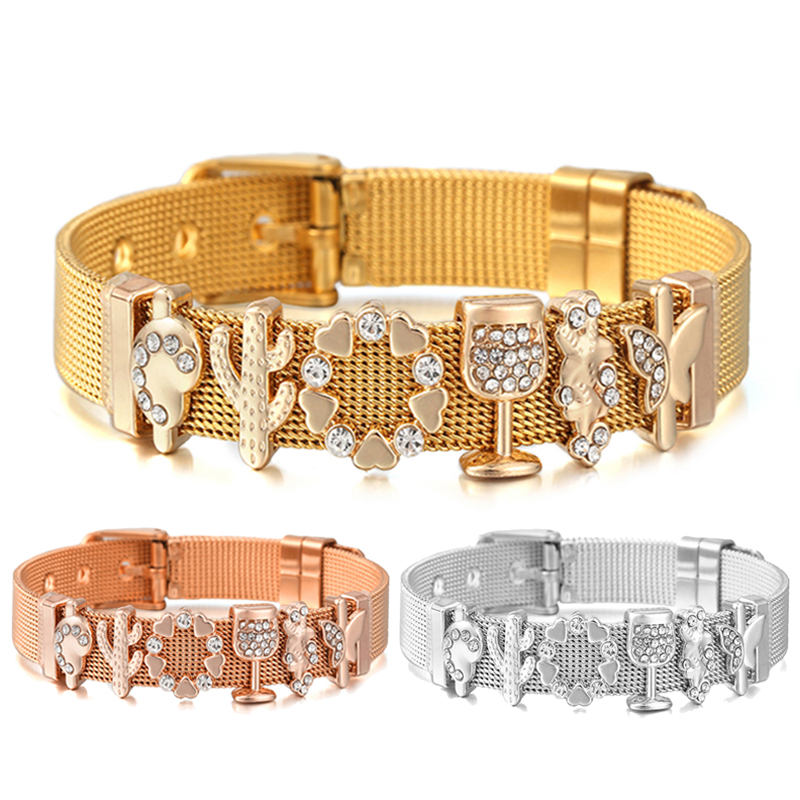 Mesh Strap Metal - Penjualan Terlaris Manik-Manik Geser DIY Bentuk