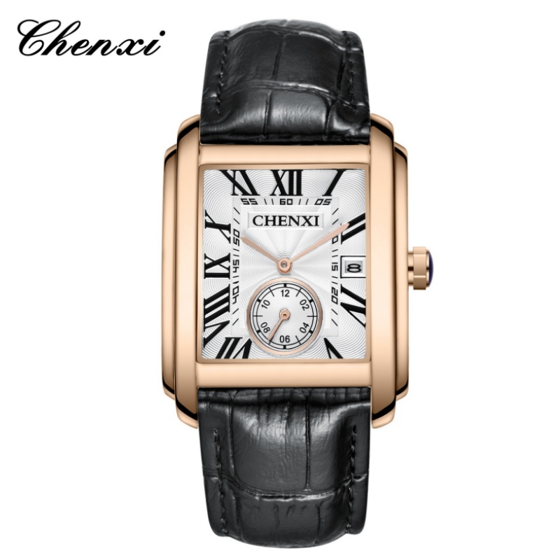 Leather Watch Band Men - CHENXI jam tangan pria tali kulit