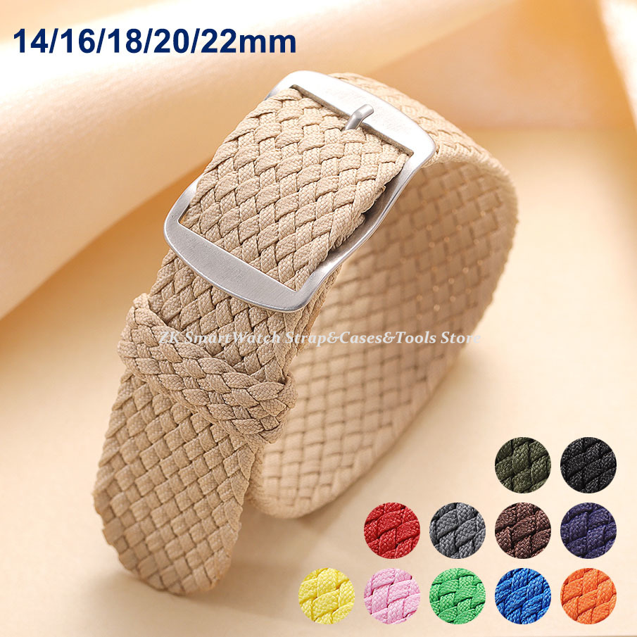 Perlon Strap Woven - 14Mm 16Mm 18Mm 20Mm 22Mm Perlon