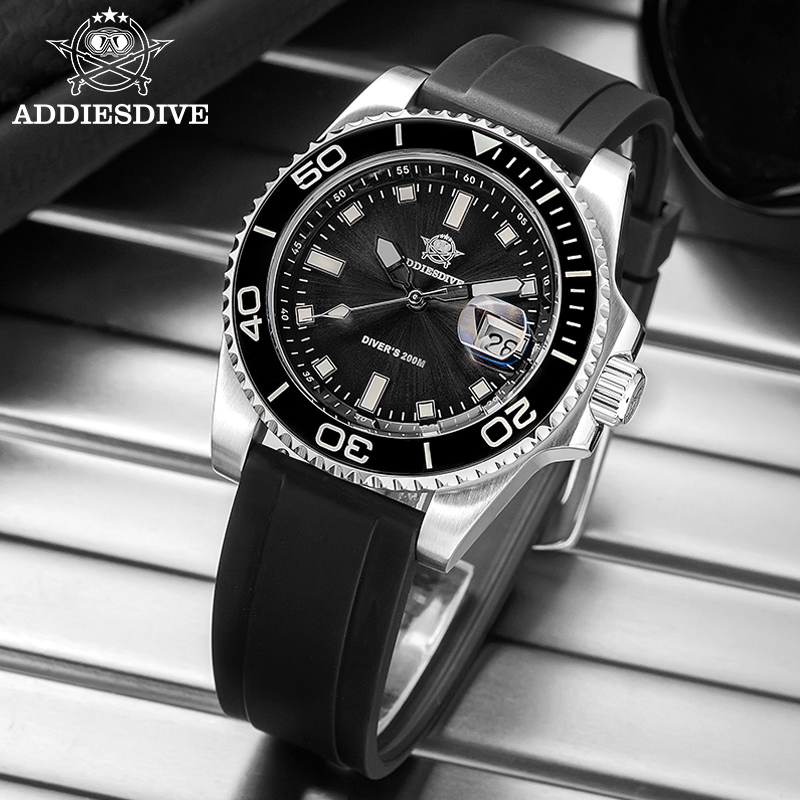 Rubber Strap Diver - ADDIESDIVE 2115 Jam Tangan Menyelam Kuarsa