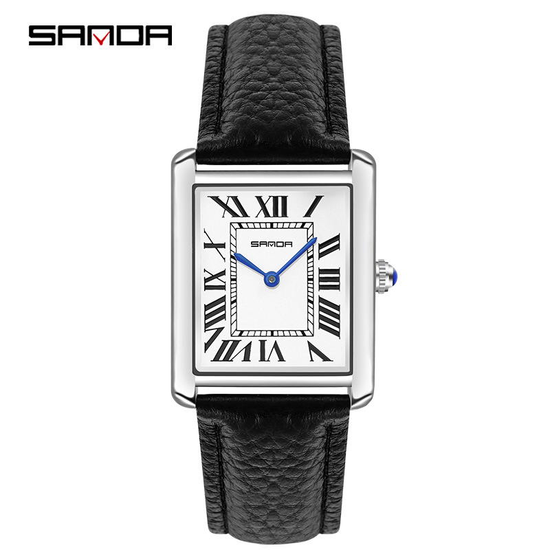 Leather Watch Band Men - Sanda jam tangan persegi panjang Wanita