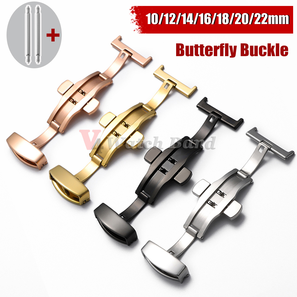 Butterfly Clasp Deployant - Tali Jam Tangan dengan Gesper Baja