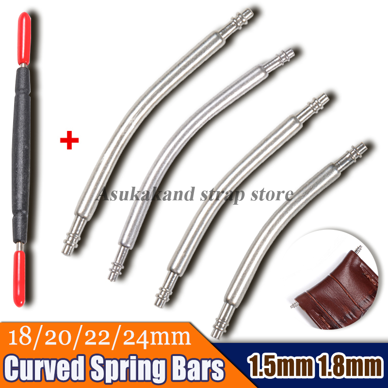 Curved Spring Bar - 10 Buah Pin Penghubung Tali Jam