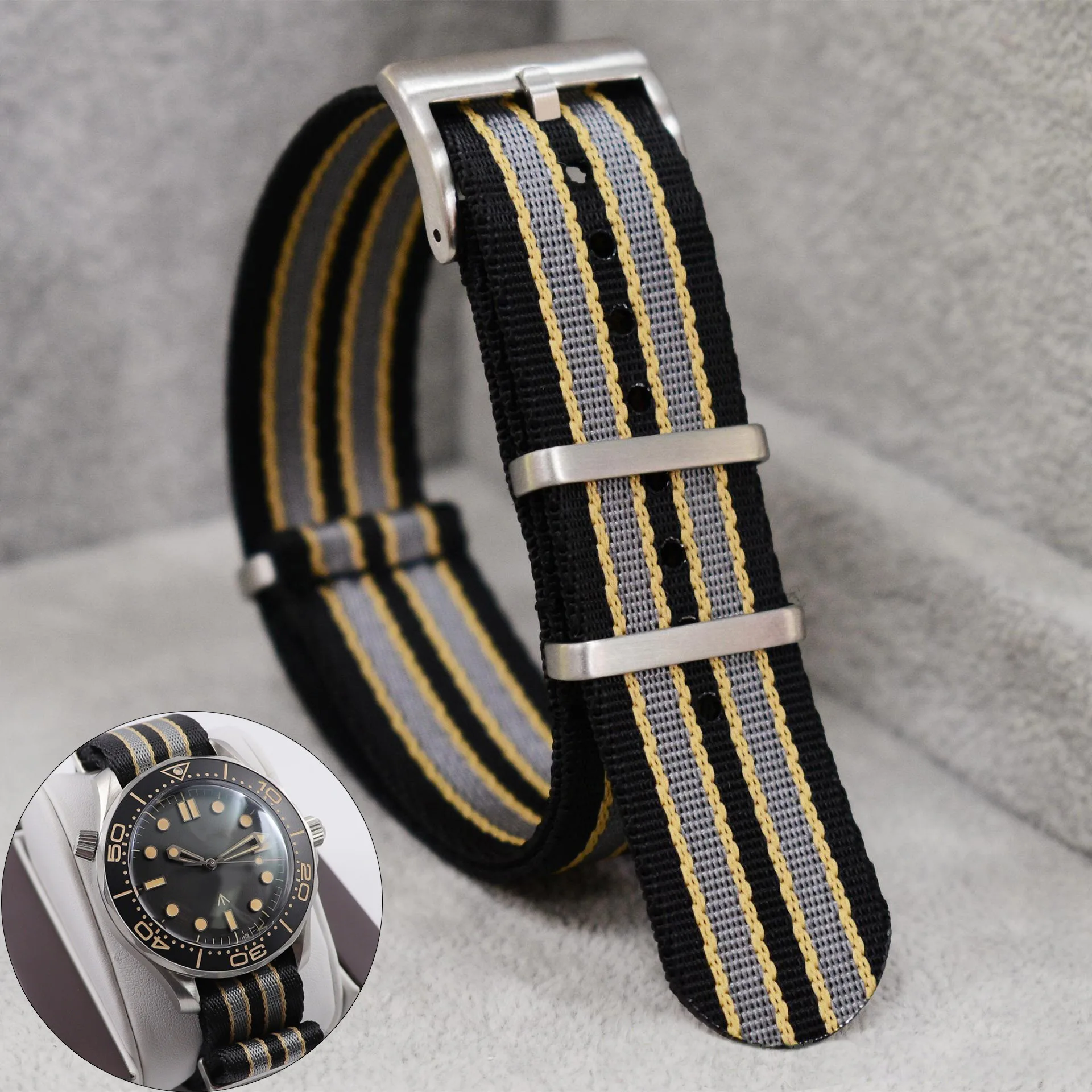 Nato Strap Nylon - Tali jam nilon untuk Rolex Premium,