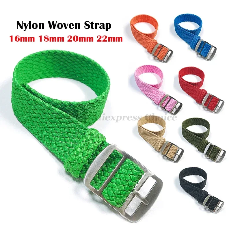 Perlon Strap Woven - Gelang jam tangan nilon tenun kain