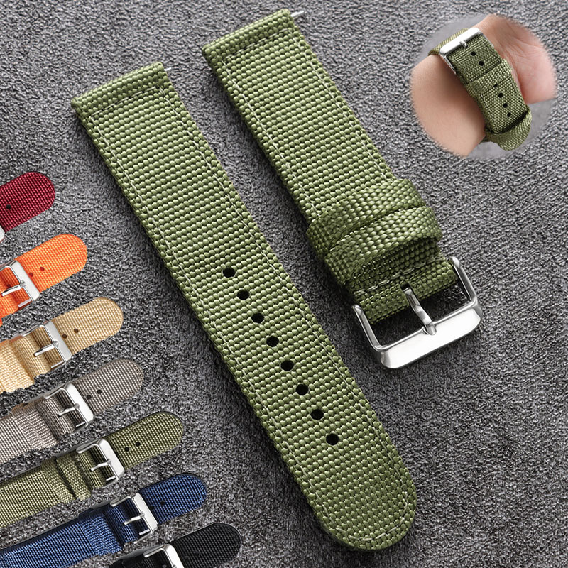 Canvas Strap Watch - Tali Jam Tangan Nilon 18Mm 20Mm