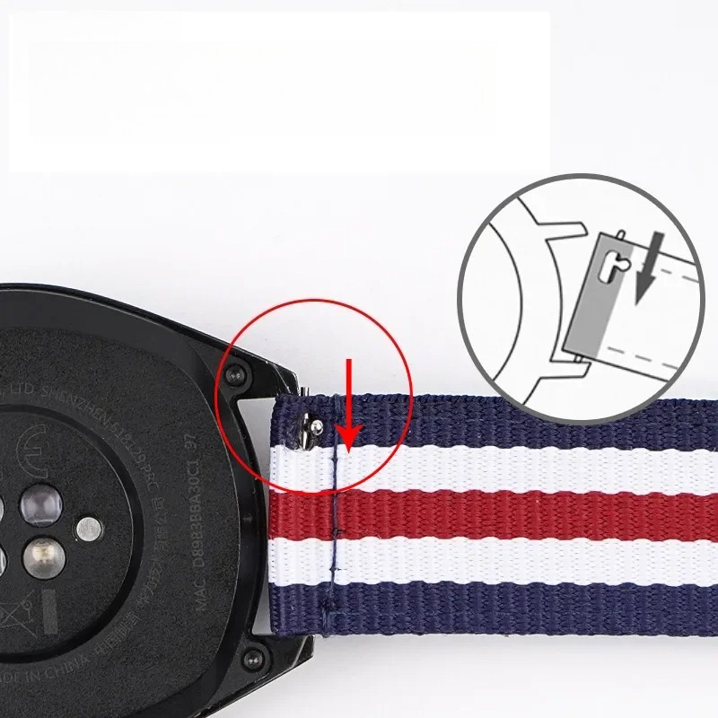 Tali Jam Tangan Nilon 20Mm 22M - Canvas Strap Watch ulasan dan harga