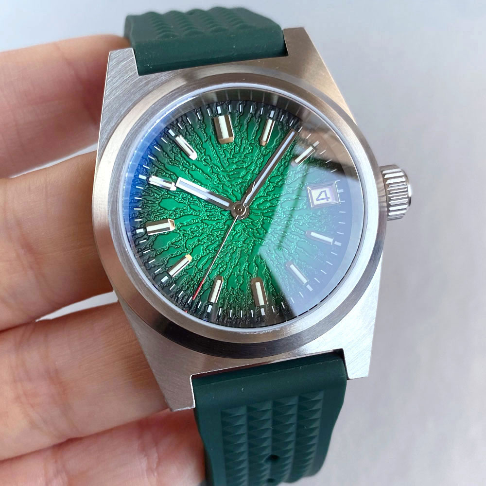 Jam Tangan Mekanik Baru 38mm P - Rubber Strap Diver ulasan dan harga