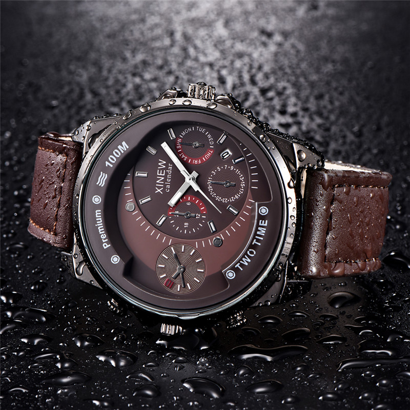 Jam Tangan Pria Merek XINEW As - Leather Watch Band Men ulasan dan harga