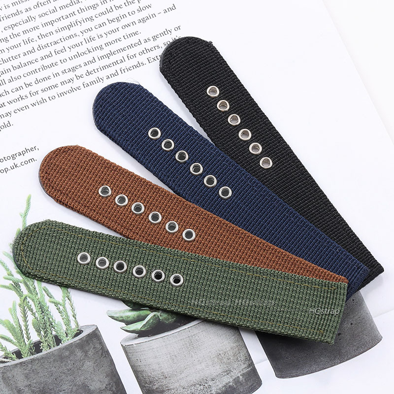 Tali Jam Nilon Coklat Hijau Hi - Nato Strap Nylon ulasan dan harga
