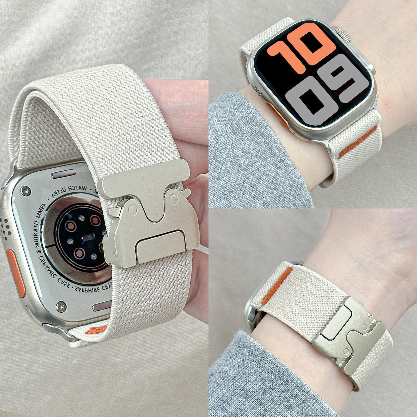 Tali Nilon untuk Apple Watch B - Parachute Strap Elastic ulasan dan harga