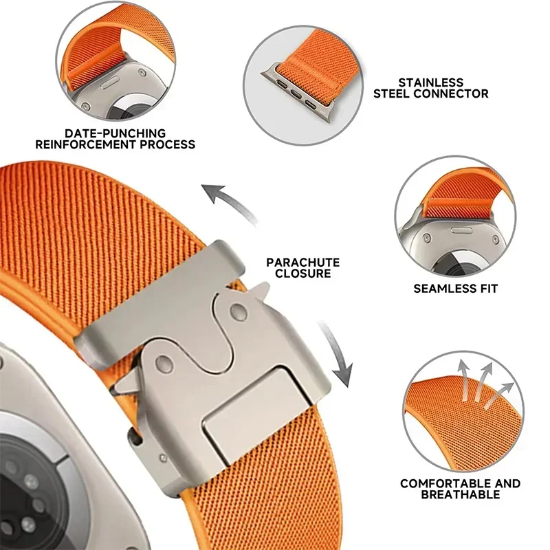 Tali Nilon untuk Apple Watch B - Parachute Strap Elastic ulasan dan harga