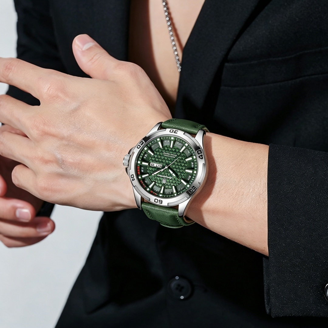 PAAZOMU Jam Tangan Pria Merek  - Leather Watch Band Men ulasan dan harga