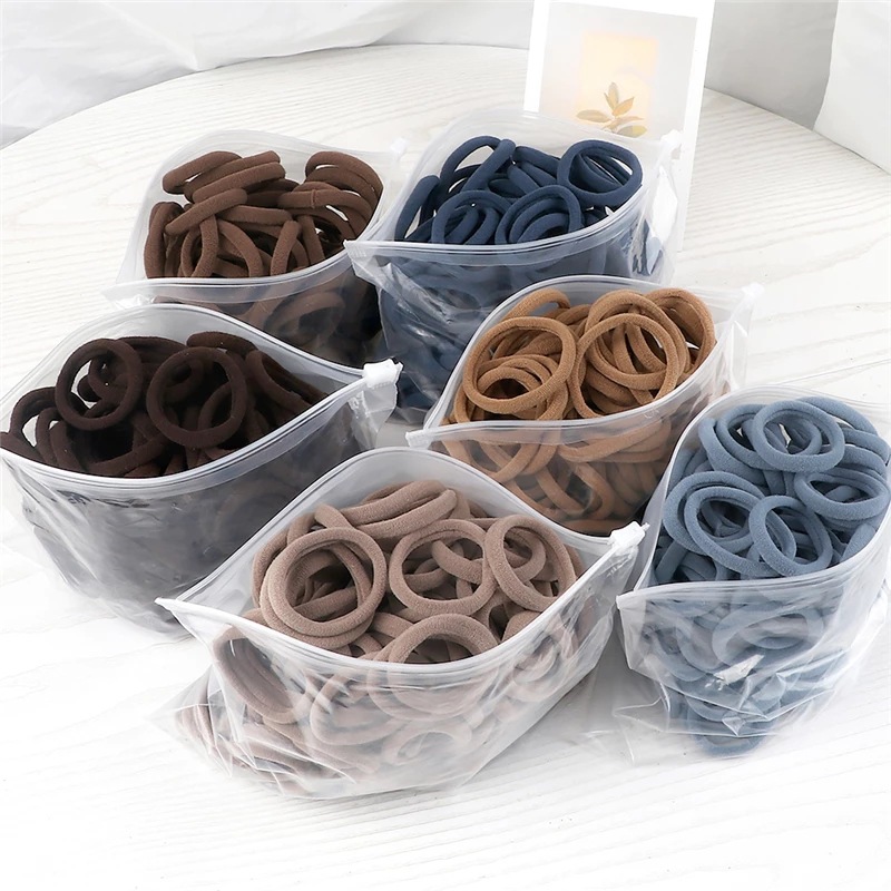 50 Buah/Set Ikat Rambut Dasar  - Silicone Band Women ulasan dan harga