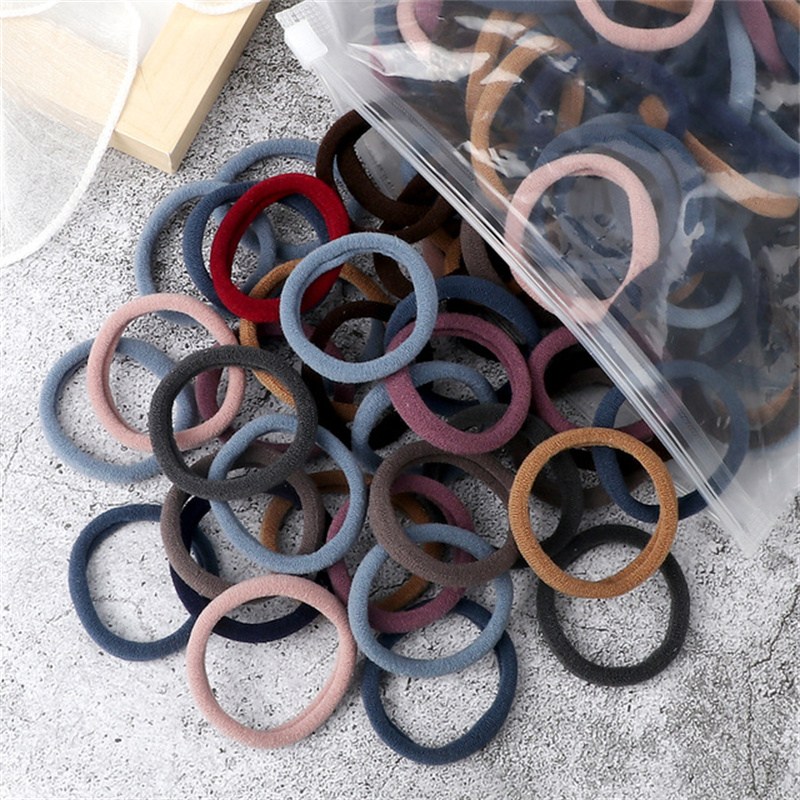 50 Buah/Set Ikat Rambut Dasar  - Silicone Band Women ulasan dan harga