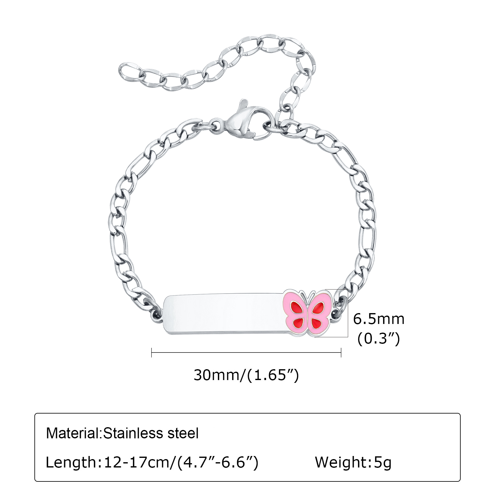 Vnox hadiah baptisan pribadi u - Butterfly Clasp Deployant ulasan dan harga