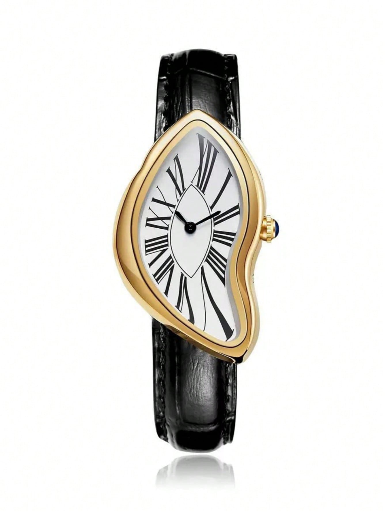 Jam Tangan Mewah Creative Melt - Leather Watch Band Men ulasan dan harga