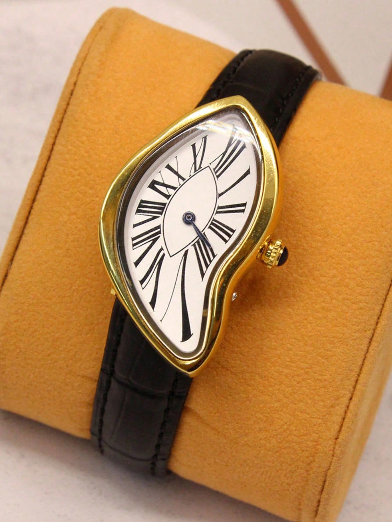 Jam Tangan Mewah Creative Melt - Leather Watch Band Men ulasan dan harga