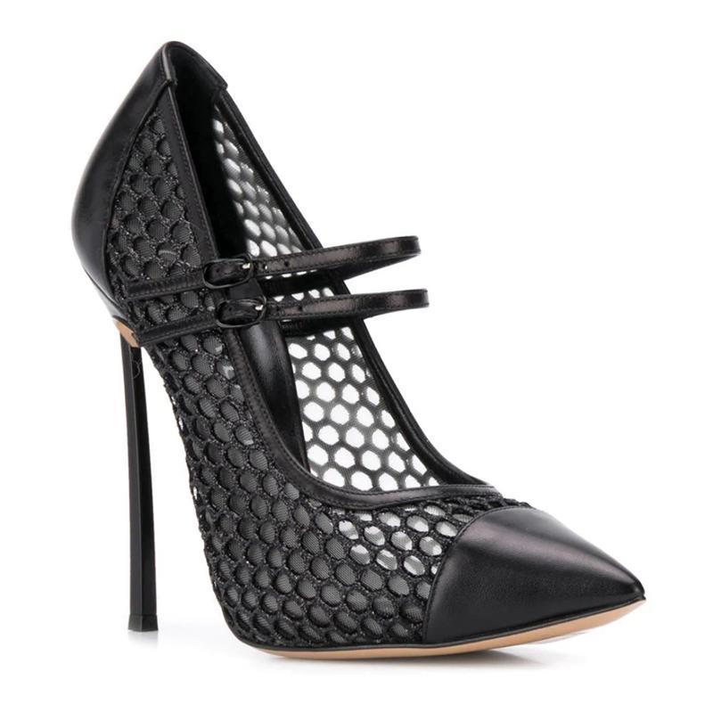 Sepatu Hak Tinggi Wanita Model - Mesh Strap Metal ulasan dan harga