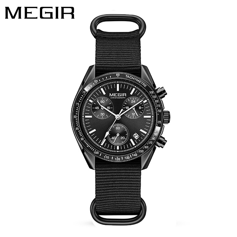 Jam Tangan Pria Mewah Baru MEG - Canvas Strap Watch ulasan dan harga
