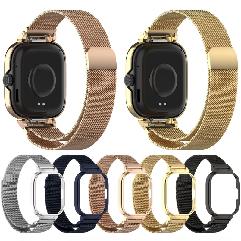 Casing Logam + Tali Lingkaran  - Milanese Loop Magnetic ulasan dan harga