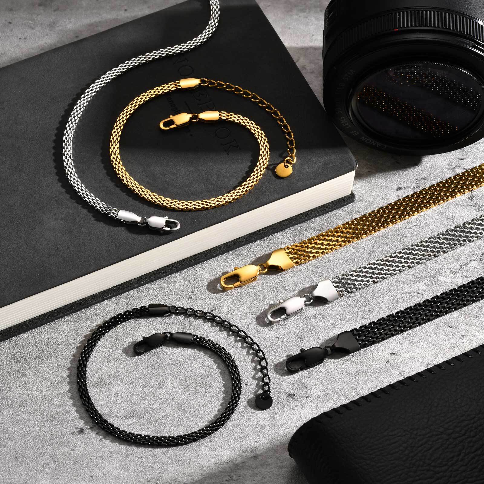 Gelang Rantai Tali Jaring 3/8M - Mesh Strap Metal ulasan dan harga