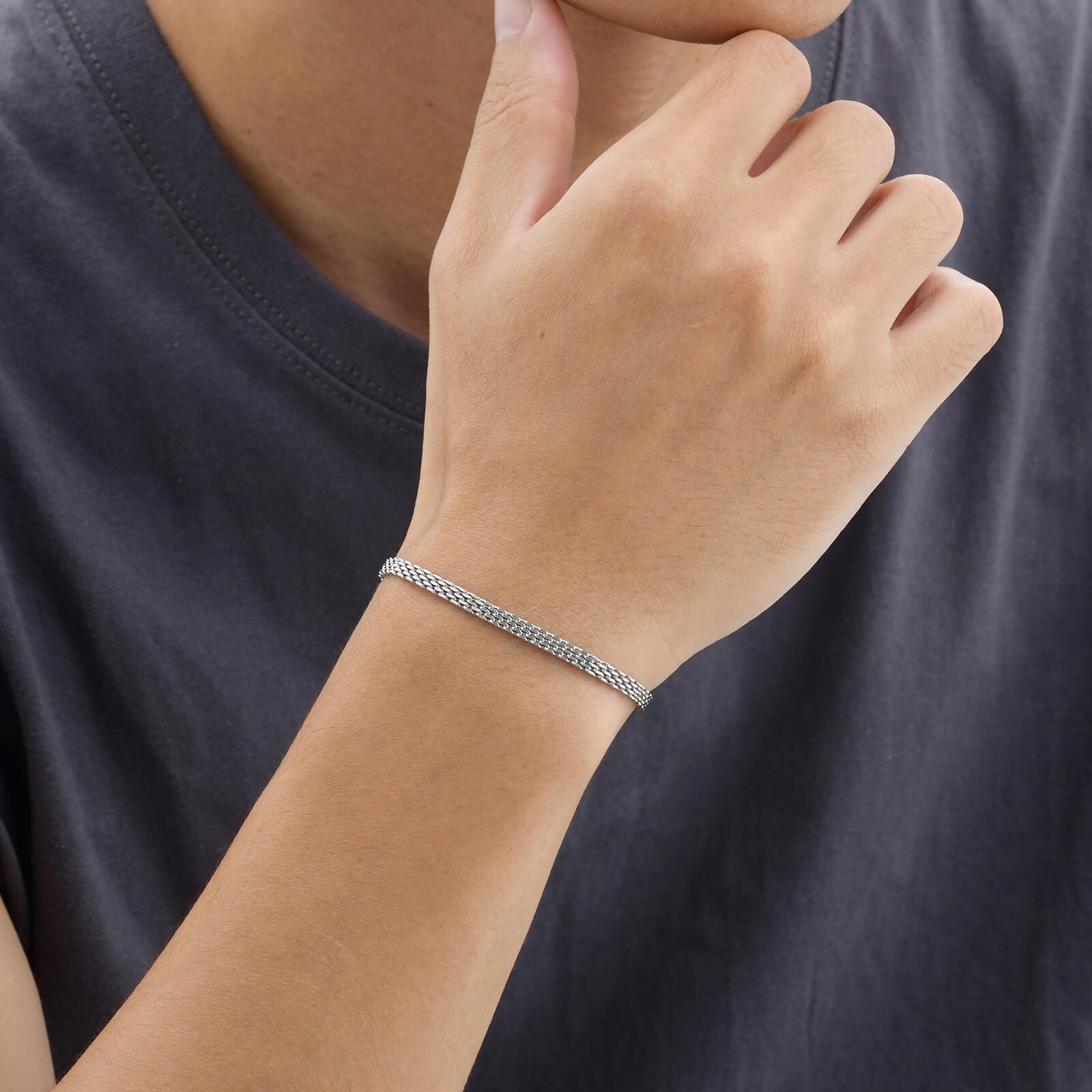 Gelang Rantai Tali Jaring 3/8M - Mesh Strap Metal ulasan dan harga