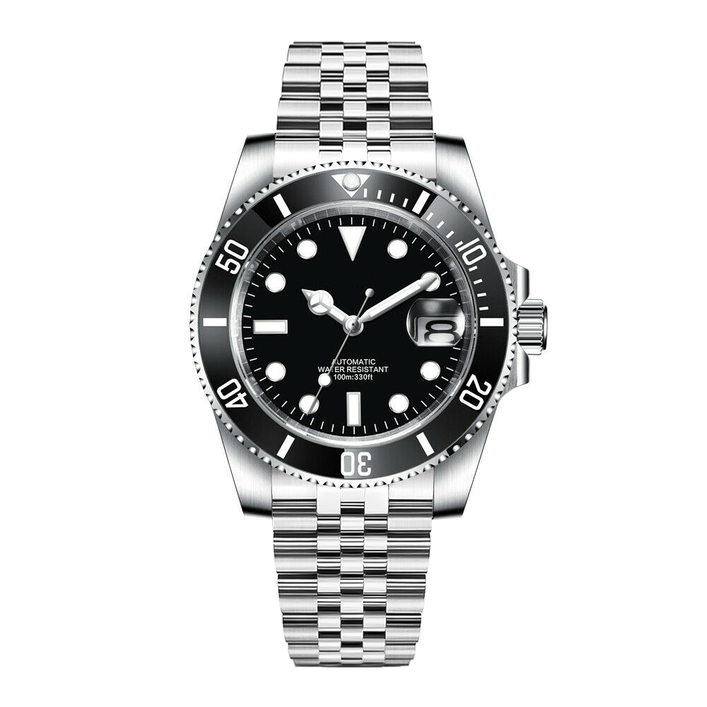 Logo DIY 40MM Jam Tangan Menye - Stainless Bracelet Diver ulasan dan harga