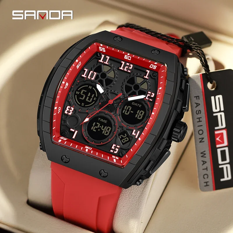 SANDA 6157 Jam Tangan Elektron - Rubber Strap Diver ulasan dan harga