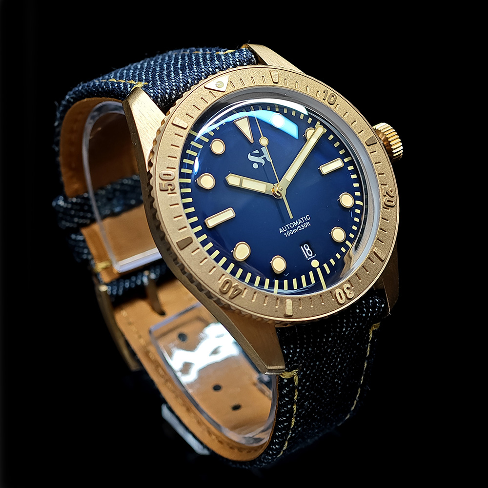 Jam tangan pria perunggu 42mm  - Canvas Strap Watch ulasan dan harga