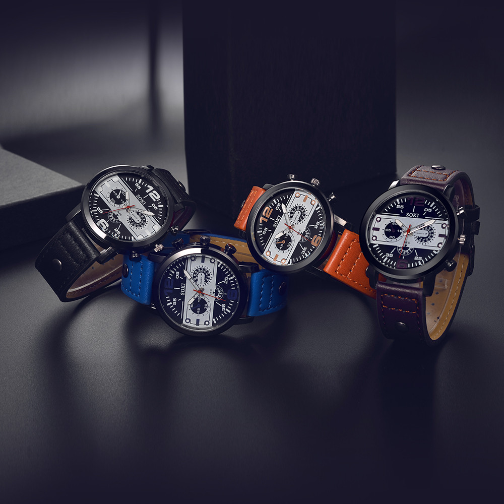 Jam Tangan Pria Ramping Jam Ta - Leather Watch Band Men ulasan dan harga