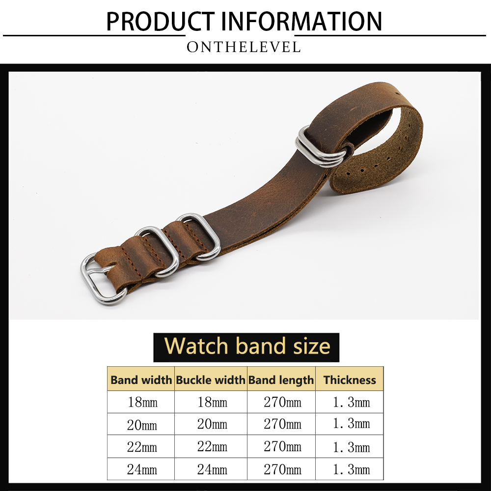 Tali Jam Tangan Kulit Asli 18M - Nato Strap Nylon ulasan dan harga