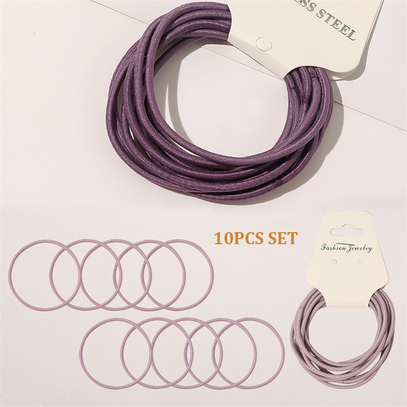 10 Buah Ikat Rambut Elastis Da - Silicone Band Women ulasan dan harga
