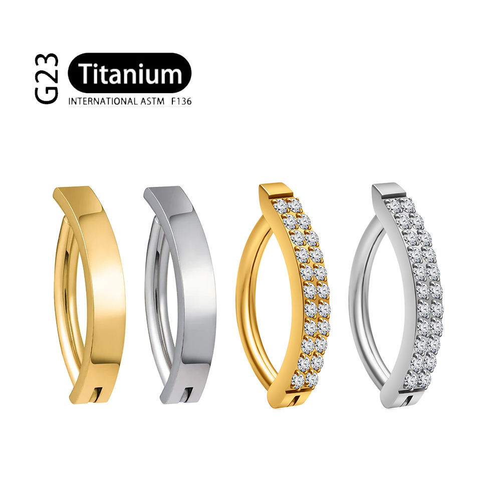 G23 Tindik Titanium 14G Baris  - Curved Spring Bar ulasan dan harga