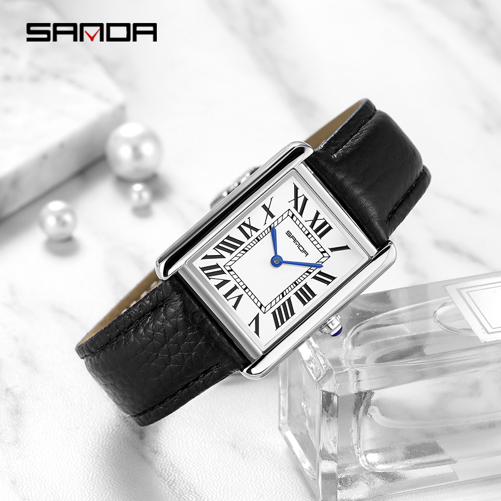 Sanda jam tangan persegi panja - Leather Watch Band Men ulasan dan harga