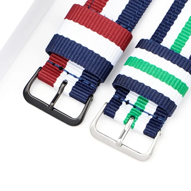 Tali nilon tenun 20mm 22mm unt - Canvas Strap Watch ulasan dan harga