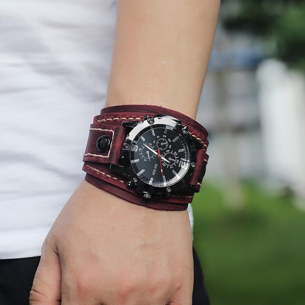 Jam tangan kuarsa pria Retro j - Leather Watch Band Men ulasan dan harga