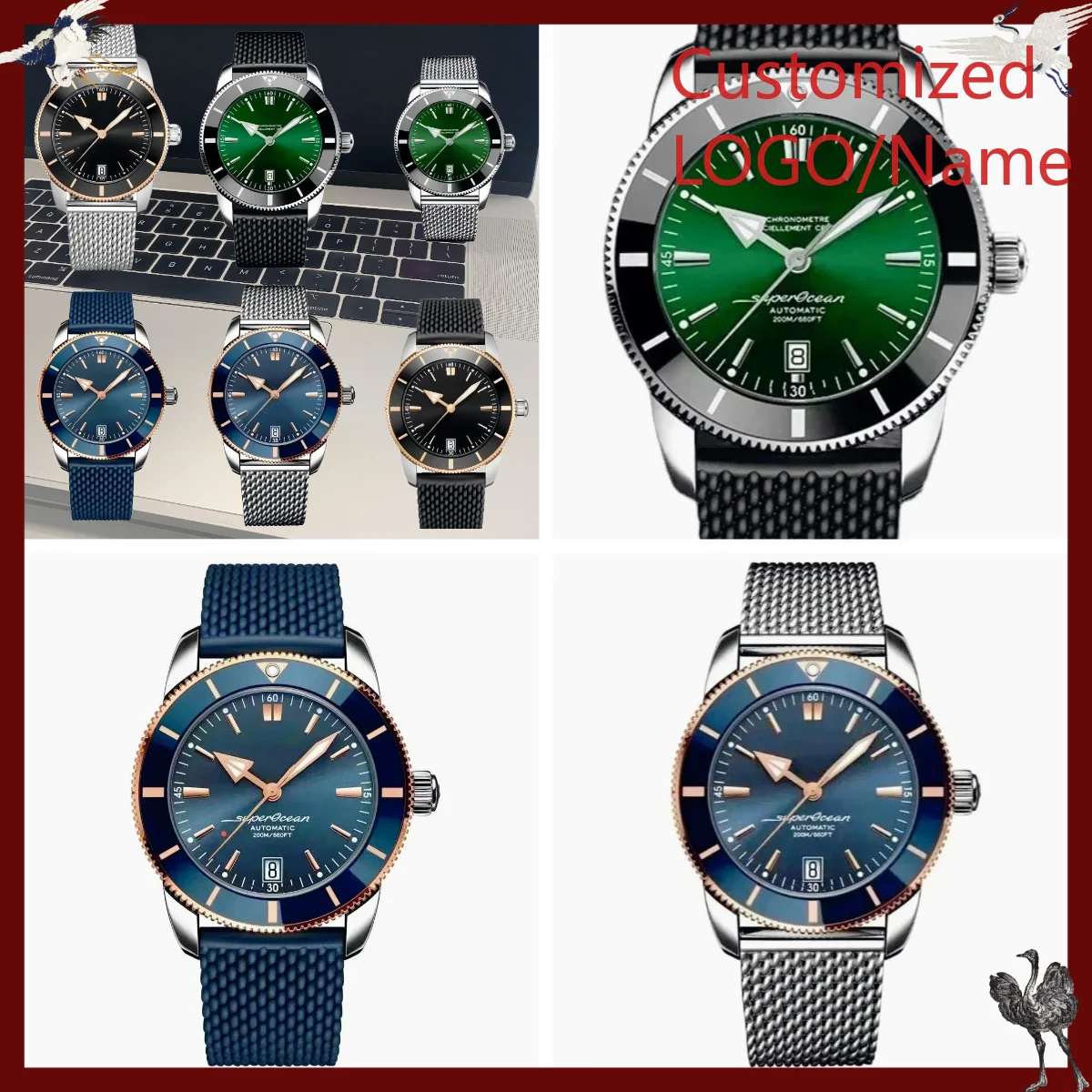 A1212 Toko Jam Tangan Kustom 4 - Rubber Strap Diver ulasan dan harga