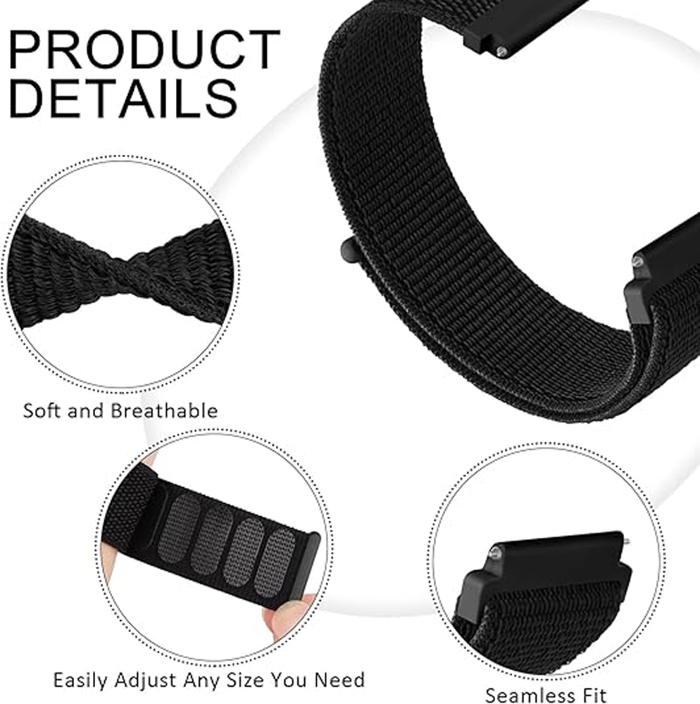 Tali Jam Tangan Nilon Bernapas - Sport Loop Velcro ulasan dan harga