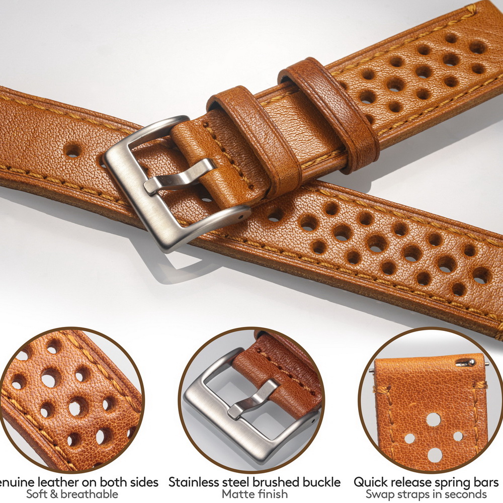 Tali Jam Tangan Kulit Sapi Hem - Suede Strap Watch ulasan dan harga