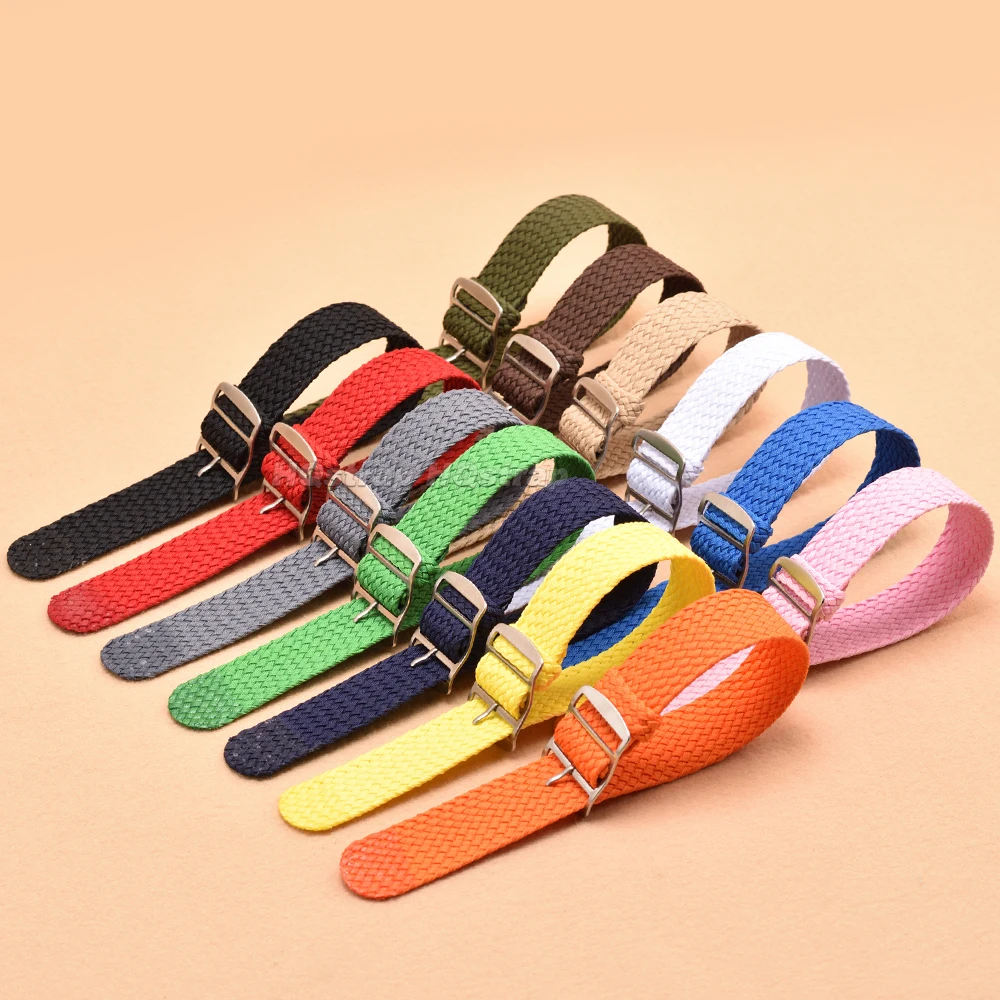 Tali jam tangan nilon tenun 14 - Perlon Strap Woven ulasan dan harga
