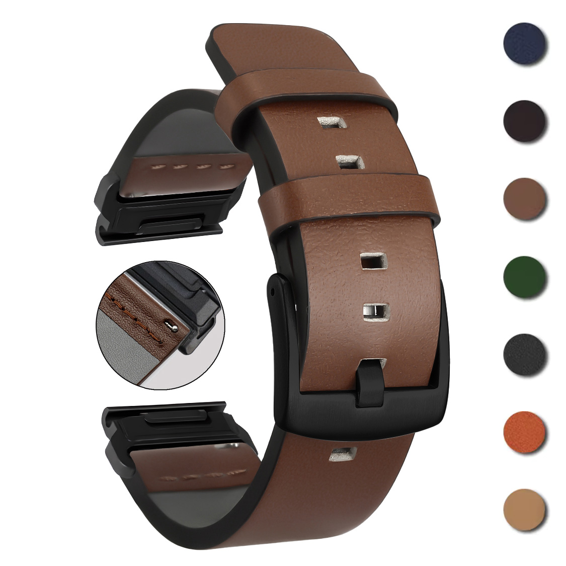 Tali Pas Cepat 26Mm 22Mm untuk - Leather Strap Quick Release ulasan dan harga