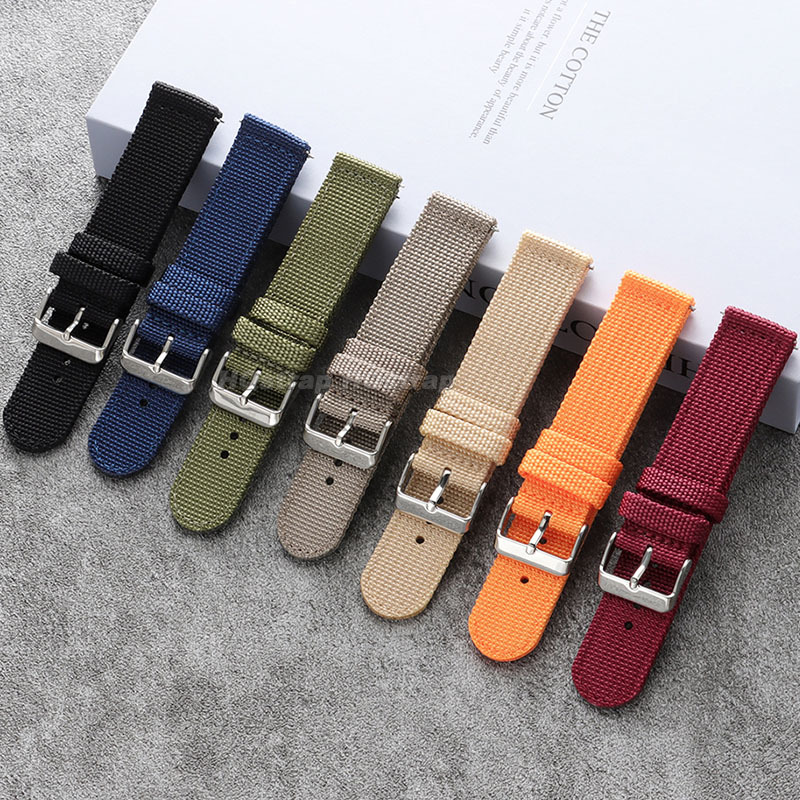 Tali Jam Tangan Nilon 18Mm 20M - Canvas Strap Watch ulasan dan harga